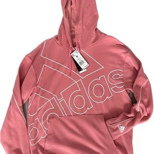 Adidas Hoodie Sweatshirt Pink Size Medium New With Tags